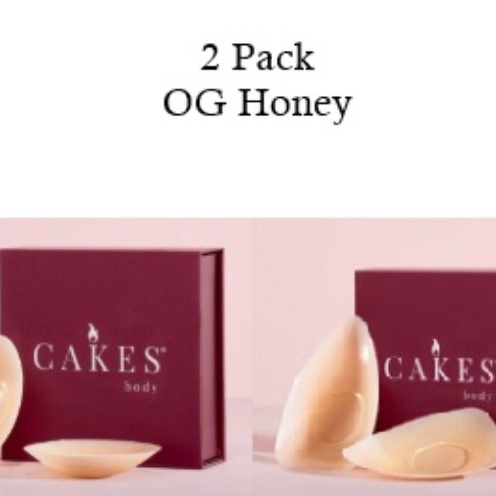 2 Pack Sticky Cakes Nipple Covers - Honey - Size OG